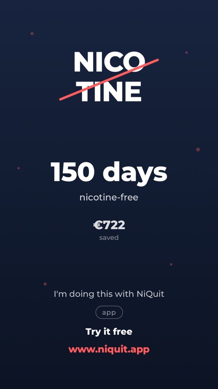 Started at 13. 19 years later, 150 days nicotine-free